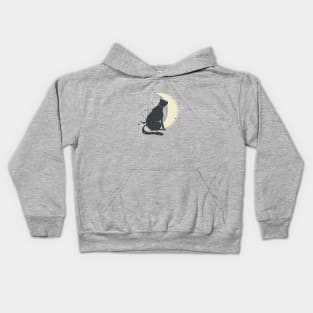 Black Cat Vintage Kids Hoodie